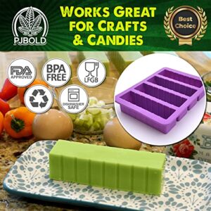 PJ BOLD Silicone Butter Mold Tray with Lid, Purple