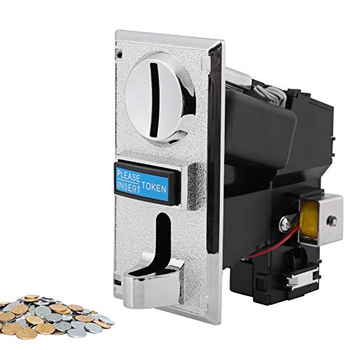 Multi Coin Acceptor Selector Accept 6 Different Kinds of Coins for Game Machines, Vending Machines, Coin-Operated Telephone, Coin-Operated Washers Dryers