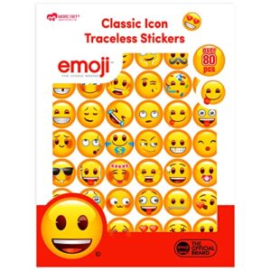 MORCART 84pcs Resuable Emoji Funny Icons Stickers Decorative Drink Marker, Party Gift, Personalized Your Life, Removable & Washable