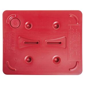 cambro hp2632444 half-size fire red camwarmer hot plate 1 each