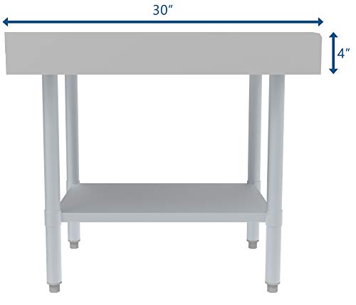 KoolMore 16 Gauge Stainless Steel Commercial Equipment Stand - 30 x 24 Heavy Duty Griddle Stand with Undershelf (EQT-163024)