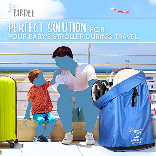 Birdee Durable Standard Or Double Dual Stroller Travel Bag for Airplane Gate Check and Carrier for Travel