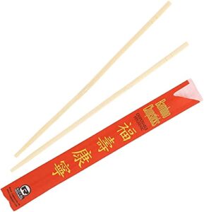 premium disposable bamboo chopsticks sleeved and separated (bag of 200 pair)