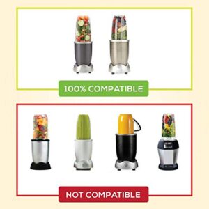 Blender Replacement Parts for Nutribullet Blender, 24OZ Cup with Replacement Extractor Blade Compatible with Nutribullet 600W 900W Blenders