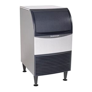 scotsman un1520a-1 20" air-cooled nugget undercounter ice maker machine with 57 lb. storage capacity, 167 lbs/day, 115v, nsf