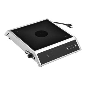 vollrath mpi4-1800s countertop medium-power 4-series induction range with temperature control probe, stainless steel, 120v