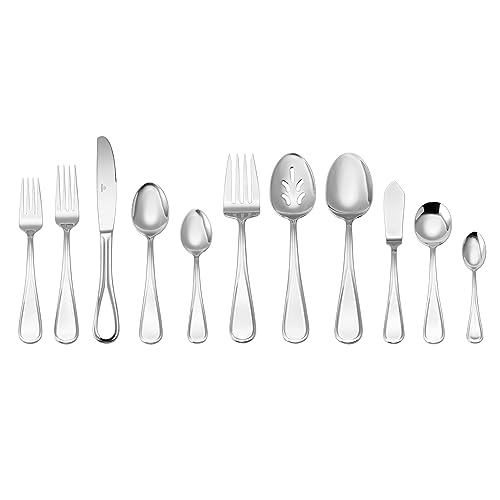 Mikasa Bravo 101-Piece 18/10 Stainless Steel Flatware Set, 101pc