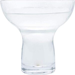 Margarita Glasses Stemless XL Large Thick Solid Clear Glass, 16 Ounces (4)