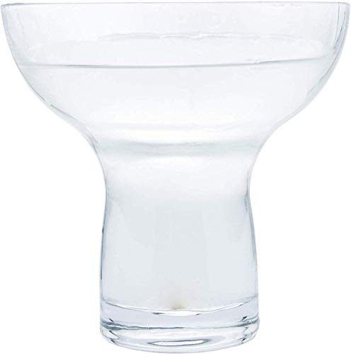 Margarita Glasses Stemless XL Large Thick Solid Clear Glass, 16 Ounces (4)