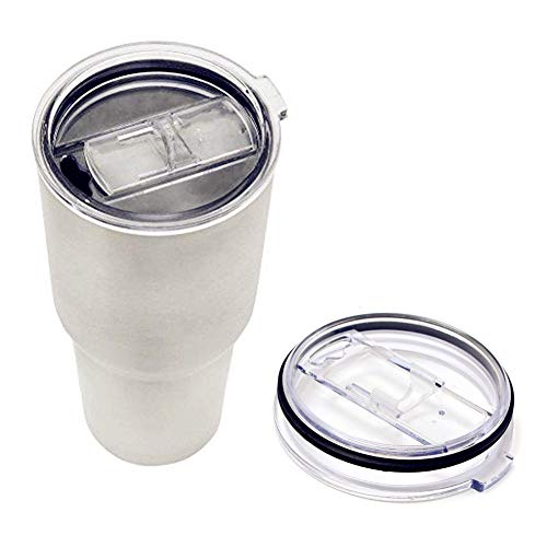 20 oz Tumbler Replacement Lid, Splash Proof & Spill Resistant With Slider Locking Closure, Lid Replacement for Yeti Tumbler, Ozark Trails and More Cooler Cup, Fit Open/Close 3.25 Inch Diameter