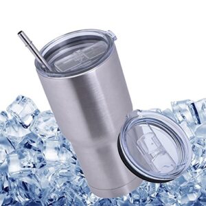 20 oz Tumbler Replacement Lid, Splash Proof & Spill Resistant With Slider Locking Closure, Lid Replacement for Yeti Tumbler, Ozark Trails and More Cooler Cup, Fit Open/Close 3.25 Inch Diameter