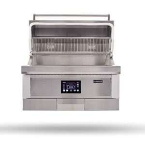 coyote 36 inch built in pellet grill, stainless steel, 787 sq. inch cooking area - c1p36
