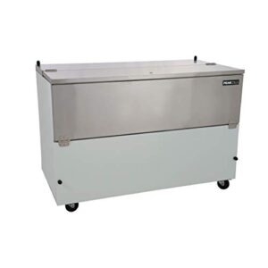 peakcold school cafeteria milk crate cooler and refrigerator - 16 crate capacity