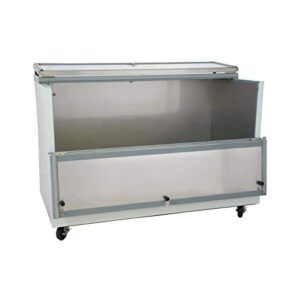 PEAKCOLD School Cafeteria Milk Crate Cooler and Refrigerator - 16 Crate Capacity