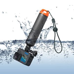 Wealpe Floating Hand Grip Waterproof Handle Compatible with GoPro Hero 11, 10, 9, 8, 7, Max, Fusion, Hero (2018), 6, 5, 4, Session, 3+, 3, 2, 1, DJI Osmo, Xiaomi Yi Cameras