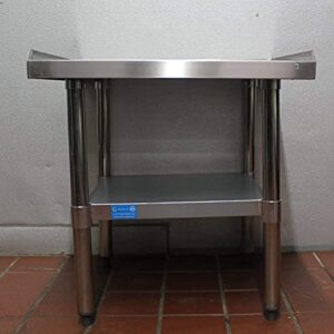 AmGood 24" x 48" Stainless Steel Equipment Stand | Height: 24" | Commercial Heavy Duty Grill Table