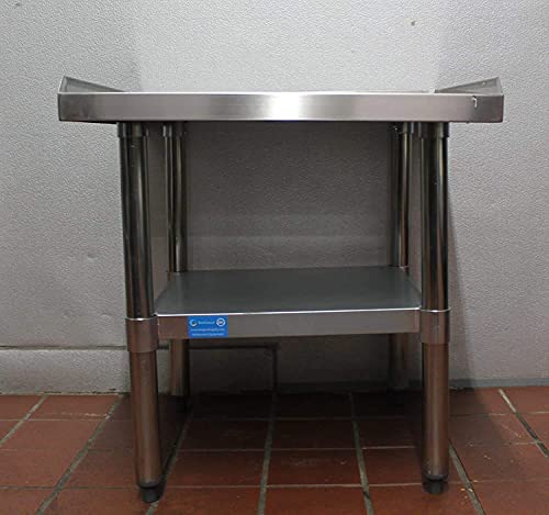 AmGood 24" x 48" Stainless Steel Equipment Stand | Height: 24" | Commercial Heavy Duty Grill Table