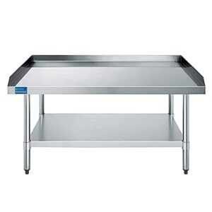 AmGood 24" x 48" Stainless Steel Equipment Stand | Height: 24" | Commercial Heavy Duty Grill Table