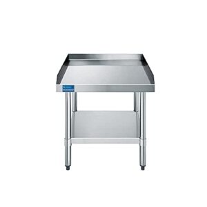 AmGood 30" x 24" Stainless Steel Equipment Stand | Height: 24" | Commercial Heavy Duty Grill Table