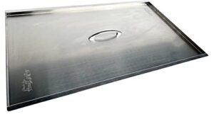 fryer cover stainless steel 40-50 lbs -23 1/2" l x 13 1/2" w x 1/2" d