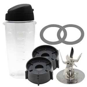 joyparts replacement parts blend-n-go smoothie kit,compatible with oster blender