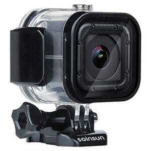 soinsun 60m waterproof dive housing case with bracket accessories for gopro hero 5 session hero 4 session hero session cameras