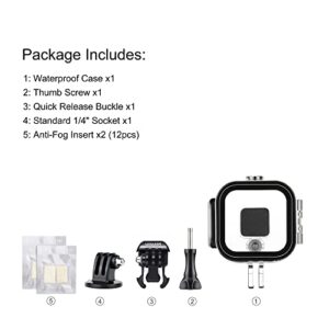 SOINSUN 60m Waterproof Dive Housing Case with Bracket Accessories for GoPro Hero 5 Session Hero 4 Session Hero Session Cameras