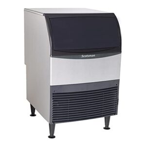 scotsman uc2724sa-1 24" air-cooled cube undercounter ice maker machine with 80 lb. storage capacity, 282 lbs/day, 115v, nsf