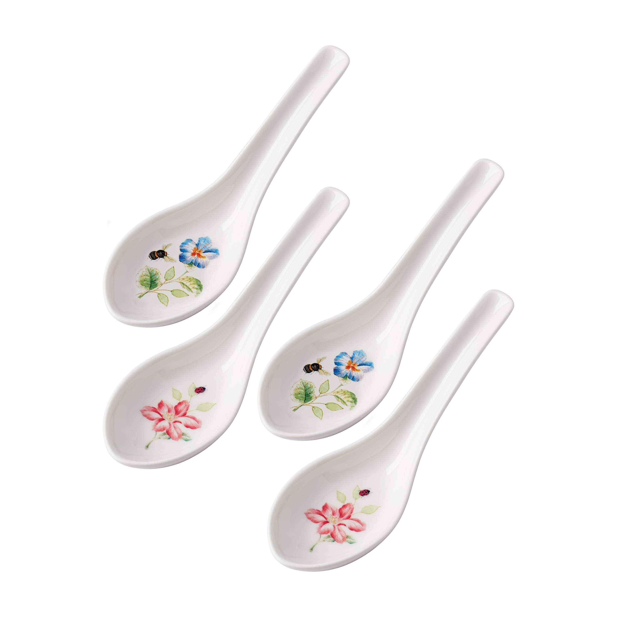 Lenox Butterfly Meadow Soup Spoon Set, 0.65 LB, Multi