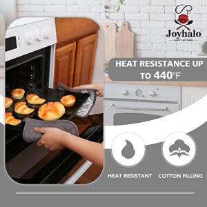 Joyhalo 4 Pack Pot Holders for Kitchen Heat Resistant Clearance Pot Holders Sets Oven Hot Pads Terry Cloth Pot Holders for Cooking Baking