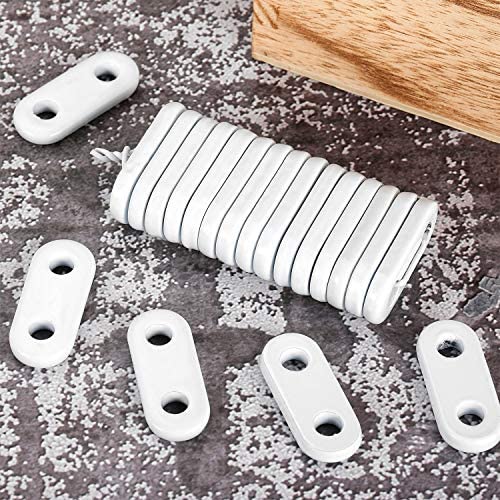 Jetec 20 Pieces Curtain Weights Curtain Iron Weights White Bedroom Window Curtain Pendant Iron Weights for Home Curtains Tablecloth Flags