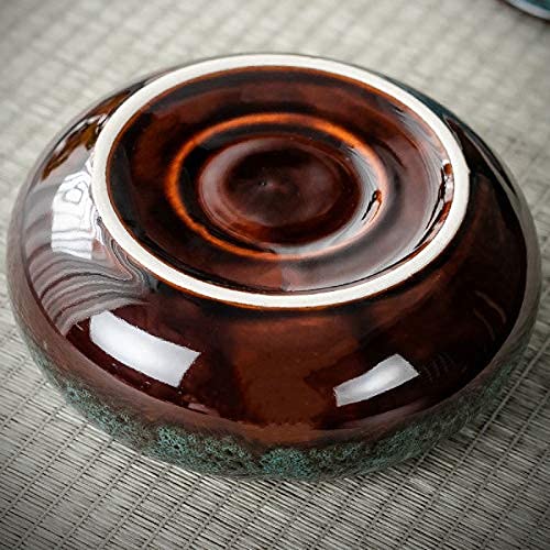 5.7" Ceramic Ashtray with Lids Windproof Cigarette Ashtray for Indoor or Outdoor Use Ash Holder for Smokers Desktop Smoking Ash Tray for Home Office Decoration