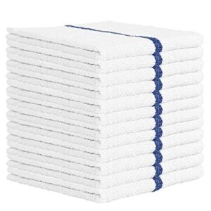 nabob wipers kitchen bar mop towels 12 pack - 100% cotton - size 14x17 - perfect for your home, kitchen, bathroom, bars, restaurants & auto - super absorbent