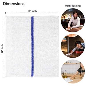 Nabob Wipers Kitchen Bar Mop Towels 12 Pack - 100% Cotton - Size 14x17 - Perfect for Your Home, Kitchen, Bathroom, Bars, Restaurants & Auto - Super Absorbent