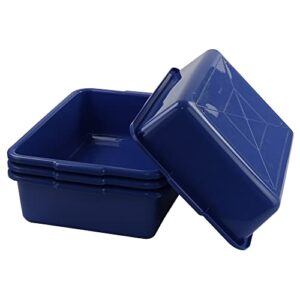 Cand 13 L Commercial Bus Tubs, 4 Packs, Plastic Bus Box/Wash Basin