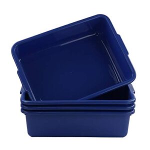 Cand 13 L Commercial Bus Tubs, 4 Packs, Plastic Bus Box/Wash Basin