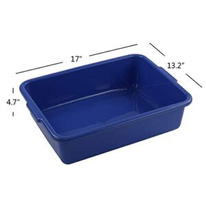 Cand 13 L Commercial Bus Tubs, 4 Packs, Plastic Bus Box/Wash Basin