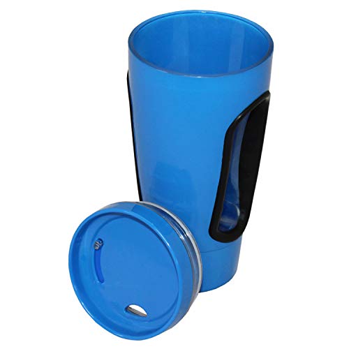 Rehabilitation Advantage Hand In Mug Adaptive Drinking Cup Blue,16 ounces