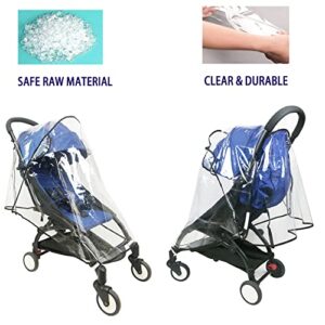 Stroller Rain Cover Universal Stroller Cover for Toddler Umbrella Stroller LLUFO Waterproof Snow Wind Weather Shield,Food Grade EVA No Odor