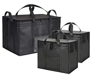 nz home ultimate food delivery bags bundle xl insulated bags 2 pack + xxxl insulated bags 1 pack