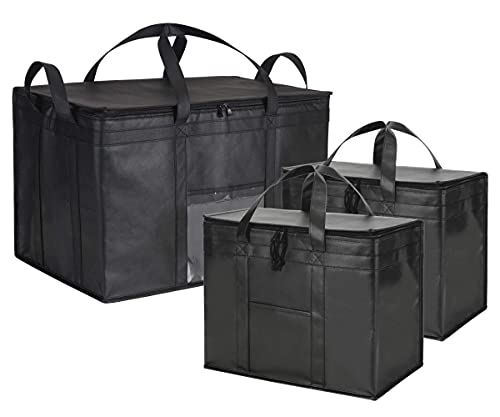 NZ home Ultimate Food Delivery Bags Bundle XL Insulated Bags 2 Pack + XXXL Insulated Bags 1 Pack