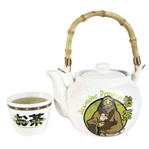 avatar: the last airbender the jasmine dragon tea set - ceramic teapot & tea cup - avatar gift for adults, men, women, fathers day