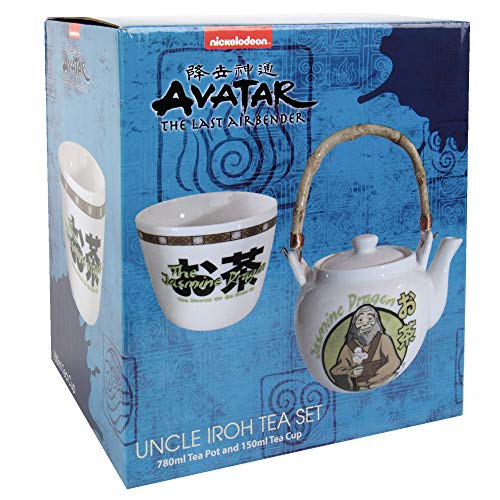 Avatar: The Last Airbender The Jasmine Dragon Tea Set - Ceramic Teapot & Tea Cup - Avatar Gift for Adults, Men, Women, Fathers Day