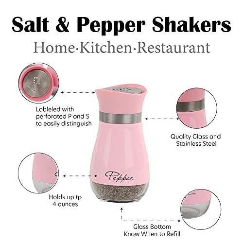 Servette Home Basic Salt & Pepper Shakers - Pink