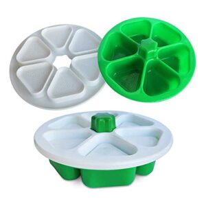 6 in 1 onigiri mold triangle sushi mold, sushi mold case diy onigiri maker, able to make up to 6 triangular sushi at the same time quickly and easily