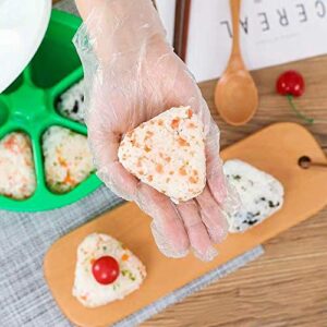 6 in 1 Onigiri Mold Triangle Sushi Mold, Sushi Mold Case DIY Onigiri Maker, Able to Make up to 6 Triangular Sushi at The Same Time Quickly And Easily