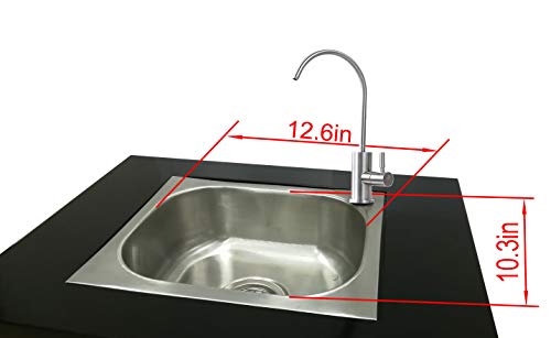 FixtureDisplays® Portable Sink Self Contained Hand Wash Station Mobile Sink Water Fountain Portable Sink Water Supply w/Pump 110V Power Caulk All Places to Water Proof 18536NEW-NF