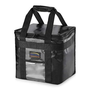 new star foodservice 1028683 commercial quality insulated food delivery bag half-size, 12" w x 11.5" h x 9.5" d