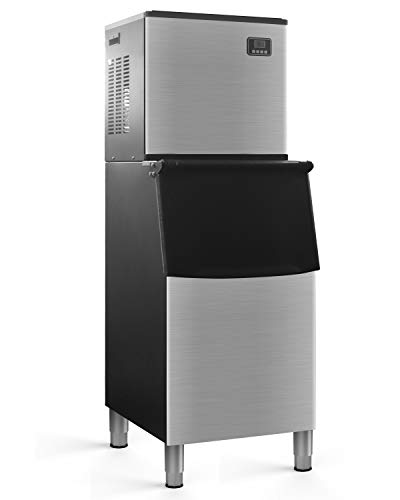 ADT Commercial Ice Maker Stainless Steel Industrial Modular ETL Approved Professional Refrigeration Equipment (370LBS)