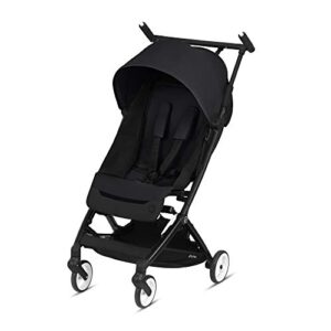 cybex fold libelle stroller ultralightweight small hand luggage compliant compact stroller fits car seats sold separately infants 6 months+, deep black